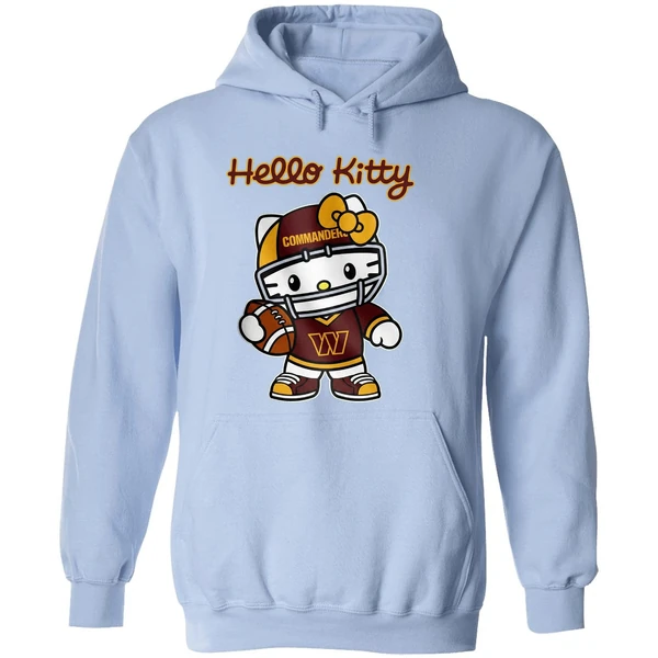 Washington Commanders Hello Kitty Hoodie - Image 4