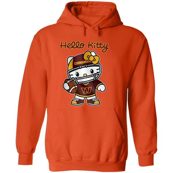 Washington Commanders Hello Kitty Hoodie - Image 6