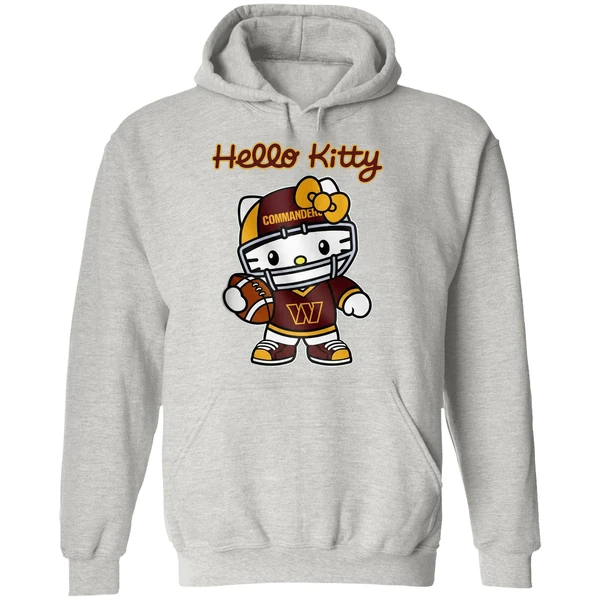 Washington Commanders Hello Kitty Hoodie - Image 9