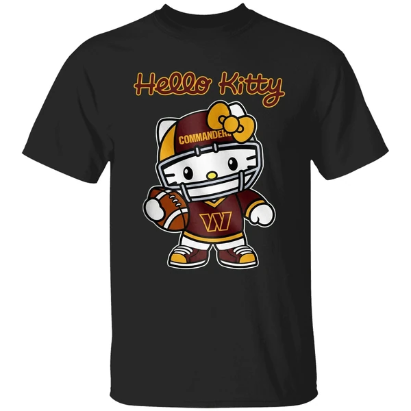 Washington Commanders Hello Kitty Shirt