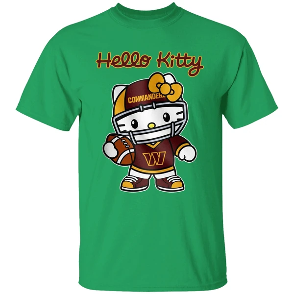 Washington Commanders Hello Kitty Shirt - Image 2