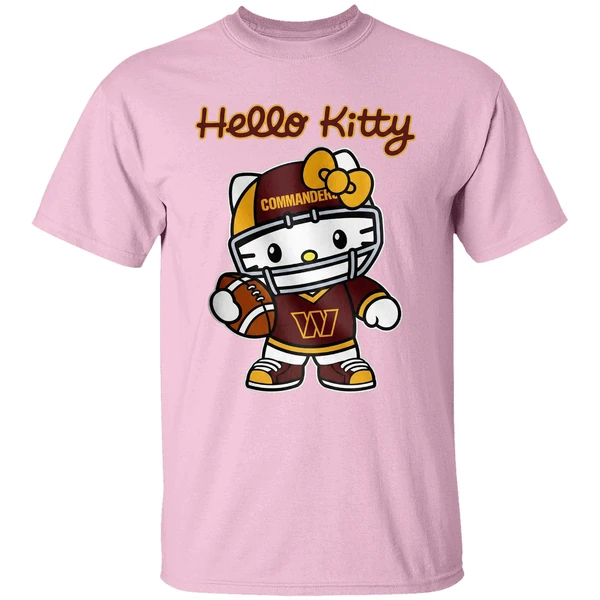 Washington Commanders Hello Kitty Shirt - Image 3