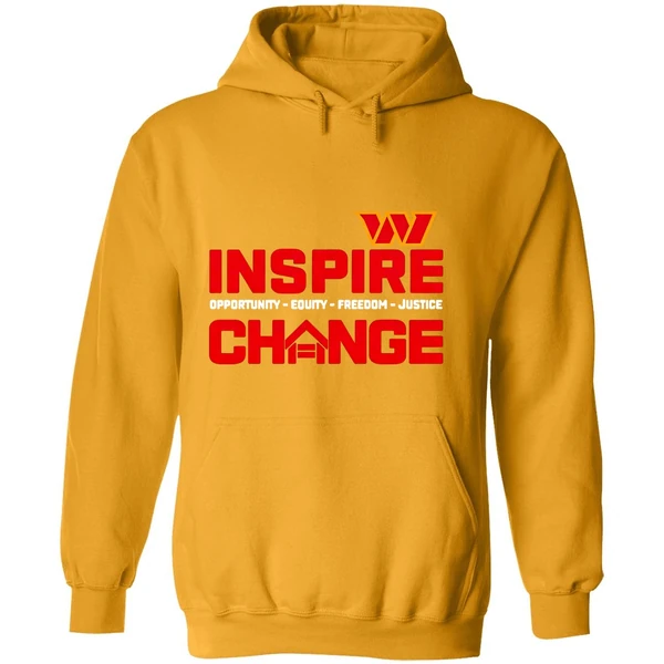 Washington Commanders Inspire Change Opportunity Equity Freedom Justice 2025 Hoodie