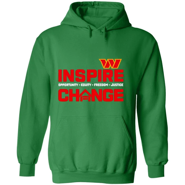 Washington Commanders Inspire Change Opportunity Equity Freedom Justice 2025 Hoodie - Image 2