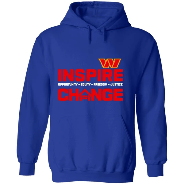Washington Commanders Inspire Change Opportunity Equity Freedom Justice 2025 Hoodie - Image 7
