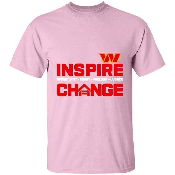 Washington Commanders Inspire Change Opportunity Equity Freedom Justice 2025 Shirt - Image 3
