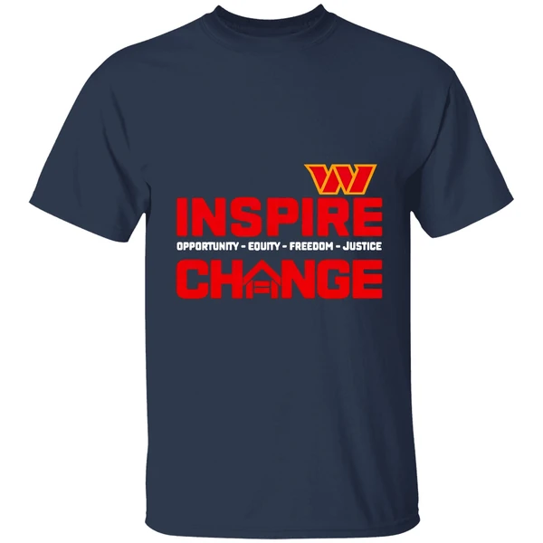 Washington Commanders Inspire Change Opportunity Equity Freedom Justice 2025 Shirt - Image 5