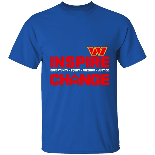 Washington Commanders Inspire Change Opportunity Equity Freedom Justice 2025 Shirt - Image 8