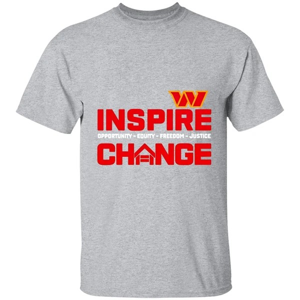 Washington Commanders Inspire Change Opportunity Equity Freedom Justice 2025 Shirt - Image 9