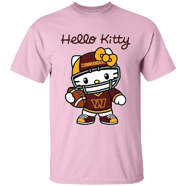 Washington Commanders Nfl Hello Kitty Shirt - Image 3