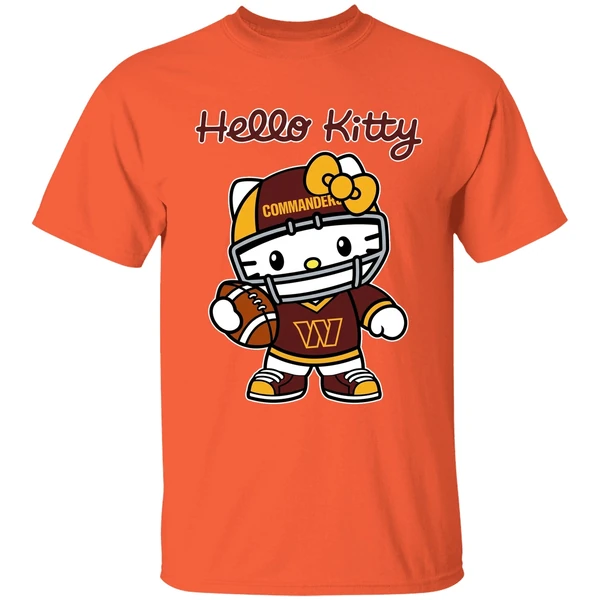 Washington Commanders Nfl Hello Kitty Shirt - Image 6