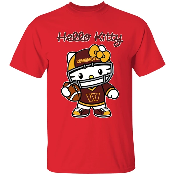 Washington Commanders Nfl Hello Kitty Shirt - Image 7