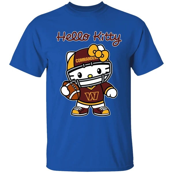 Washington Commanders Nfl Hello Kitty Shirt - Image 8