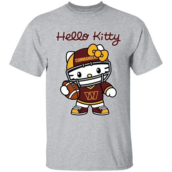 Washington Commanders Nfl Hello Kitty Shirt - Image 9