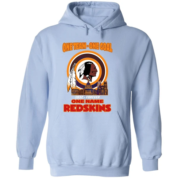 Washington Commanders One Team One Goal 1932 Forever One Name Redskins Hoodie - Image 4