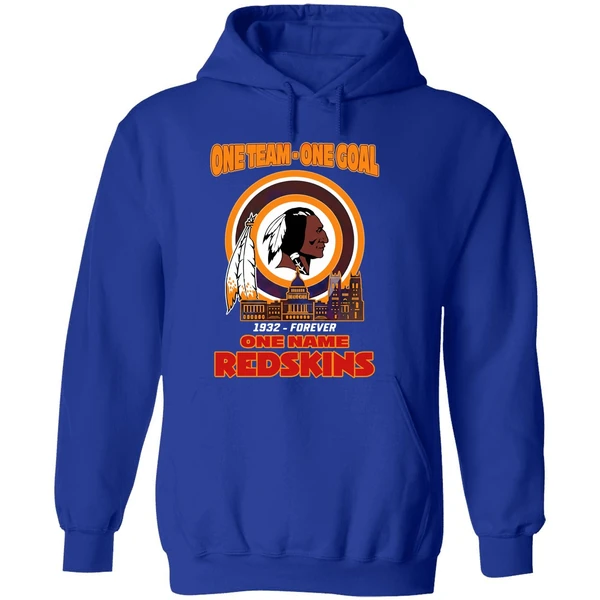 Washington Commanders One Team One Goal 1932 Forever One Name Redskins Hoodie - Image 7