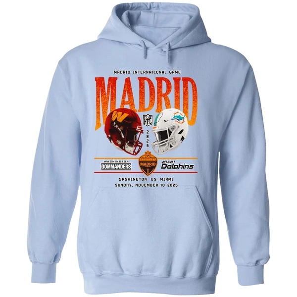 Washington Commanders Vs Miami Dolphins Madrid International Games Hoodie - Image 4