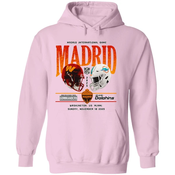 Washington Commanders Vs Miami Dolphins Madrid International Games Hoodie - Image 5