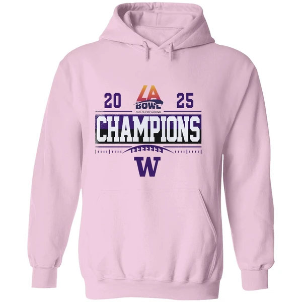 Washington Huskies Bucked Up La Bowl Hosted By Gronk Hoodie - Image 5