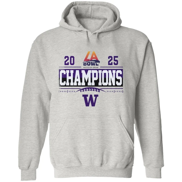 Washington Huskies Bucked Up La Bowl Hosted By Gronk Hoodie - Image 9