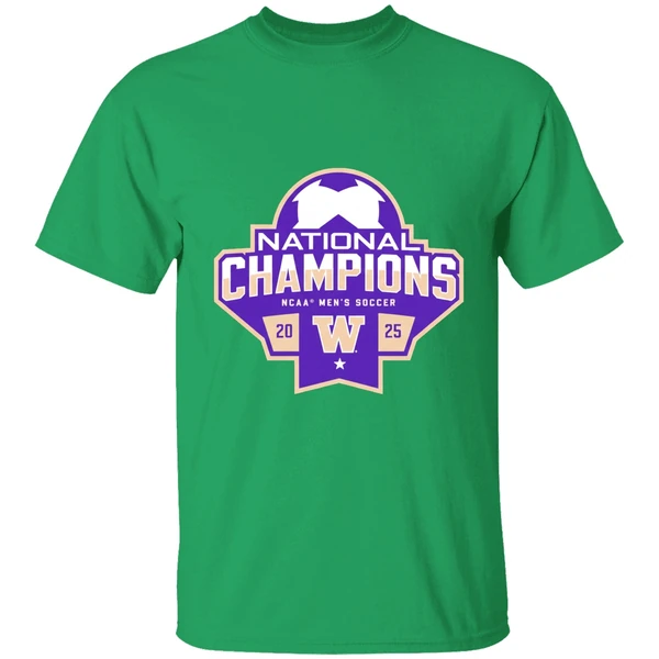 Washington Husky 2025 Ncaa Mens Soccer National Champions Shirt - Image 2