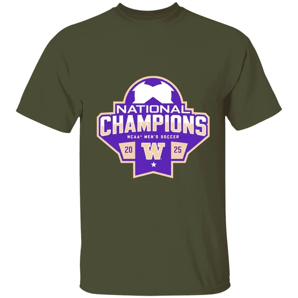 Washington Husky 2025 Ncaa Mens Soccer National Champions Shirt - Image 4