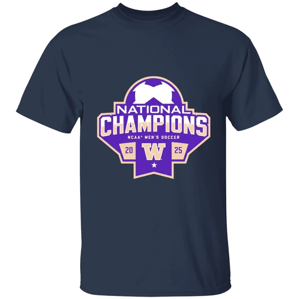Washington Husky 2025 Ncaa Mens Soccer National Champions Shirt - Image 5