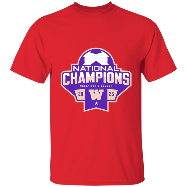 Washington Husky 2025 Ncaa Mens Soccer National Champions Shirt - Image 7