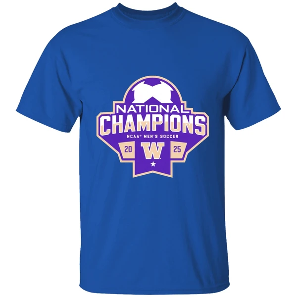 Washington Husky 2025 Ncaa Mens Soccer National Champions Shirt - Image 8