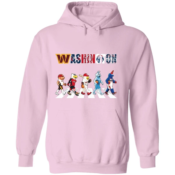 Washington Mascot Chibi Walking Abbey Road 2025 Hoodie - Image 5