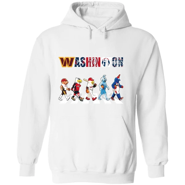 Washington Mascot Chibi Walking Abbey Road 2025 Hoodie - Image 8