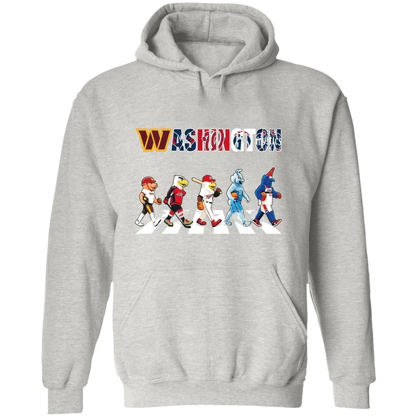 Washington Mascot Chibi Walking Abbey Road 2025 Hoodie - Image 9