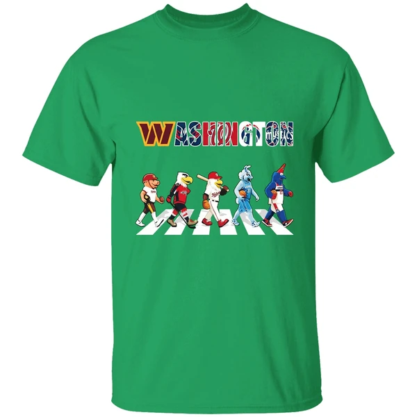 Washington Mascot Chibi Walking Abbey Road 2025 Shirt - Image 2