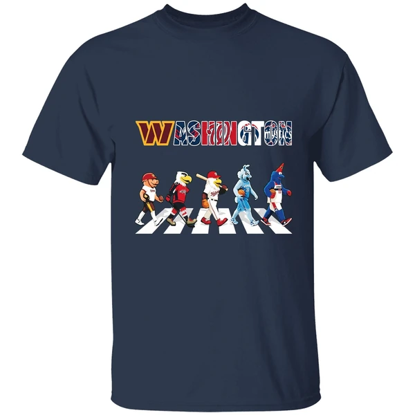 Washington Mascot Chibi Walking Abbey Road 2025 Shirt - Image 5