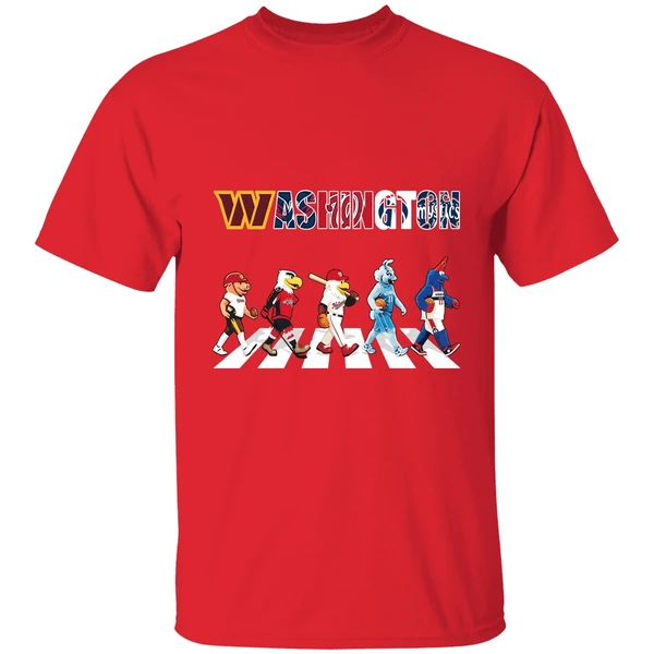 Washington Mascot Chibi Walking Abbey Road 2025 Shirt - Image 7