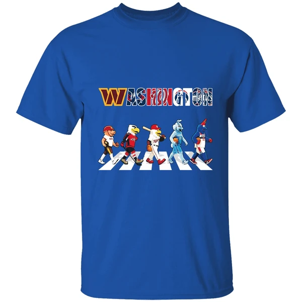 Washington Mascot Chibi Walking Abbey Road 2025 Shirt - Image 8