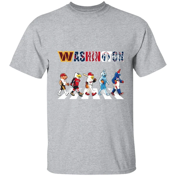 Washington Mascot Chibi Walking Abbey Road 2025 Shirt - Image 9