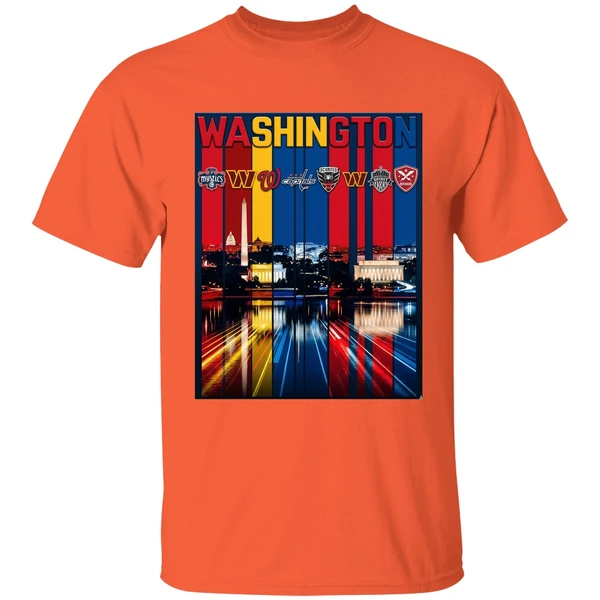 Washington Sports Team Logo City Skyline Shirt - Image 6