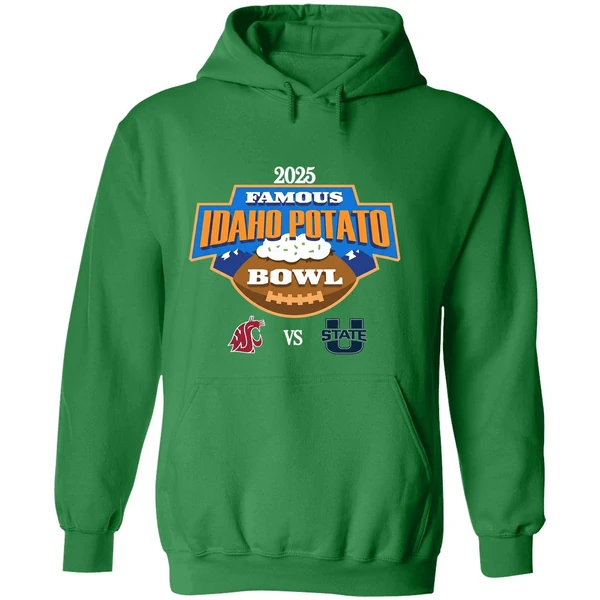 Washington State Cougars Vs Utah State Aggies Famous Idaho Potato Bowl 2025 Hoodie - Image 2