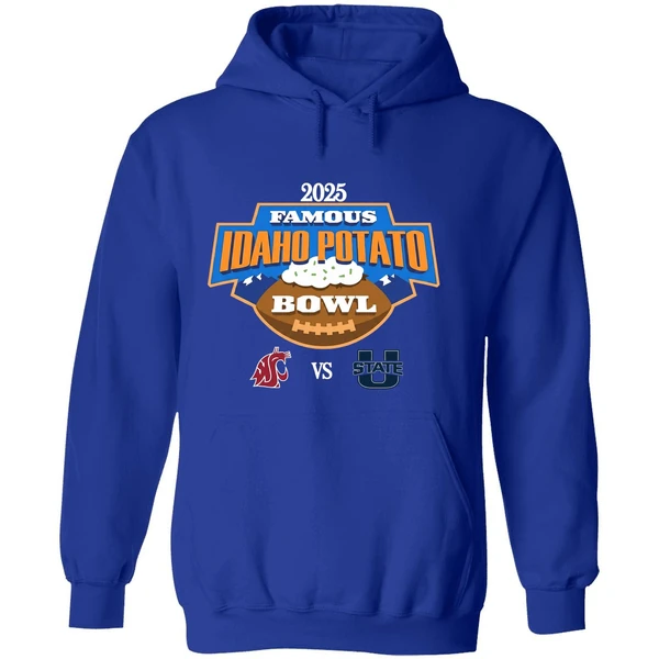 Washington State Cougars Vs Utah State Aggies Famous Idaho Potato Bowl 2025 Hoodie - Image 7