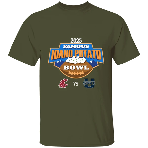 Washington State Cougars Vs Utah State Aggies Famous Idaho Potato Bowl 2025 Shirt - Image 4