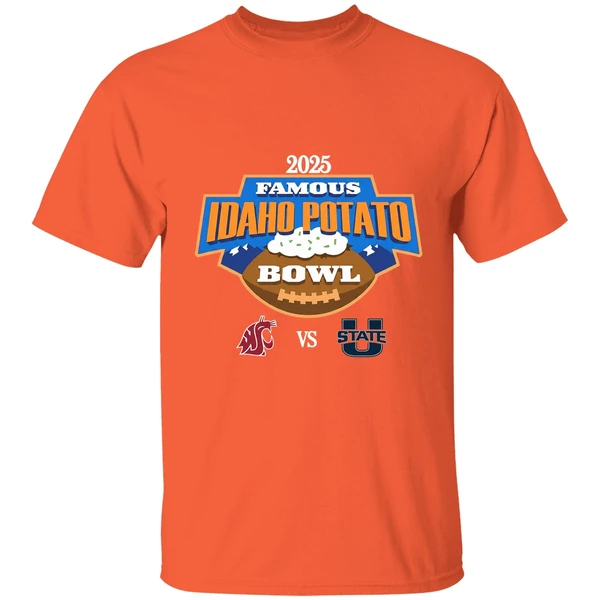 Washington State Cougars Vs Utah State Aggies Famous Idaho Potato Bowl 2025 Shirt - Image 6