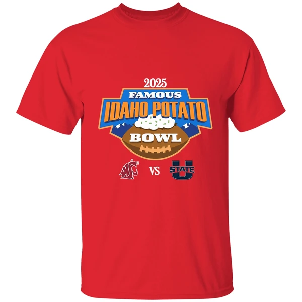 Washington State Cougars Vs Utah State Aggies Famous Idaho Potato Bowl 2025 Shirt - Image 7