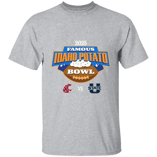 Washington State Cougars Vs Utah State Aggies Famous Idaho Potato Bowl 2025 Shirt - Image 9