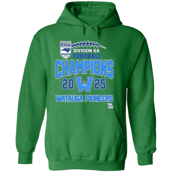 Watauga Pioneers Nchsaa Division 6a Football Champions 2025 Hoodie - Image 2