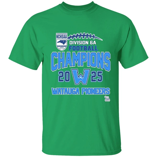 Watauga Pioneers Nchsaa Division 6a Football Champions 2025 Shirt - Image 2