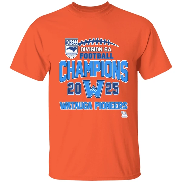 watauga-pioneers-nchsaa-division-6a-football-champions-2025-shirt-orange
