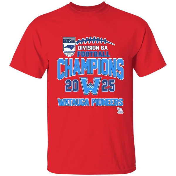 Watauga Pioneers Nchsaa Division 6a Football Champions 2025 Shirt - Image 7