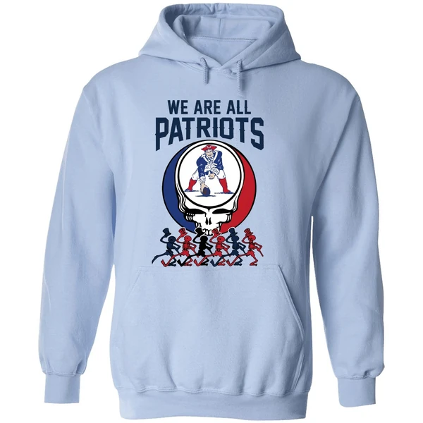 We Are All New England Patriots And Grateful Dead Crossover Hoodie - Image 4