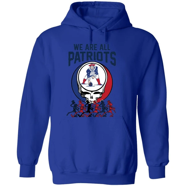 We Are All New England Patriots And Grateful Dead Crossover Hoodie - Image 7